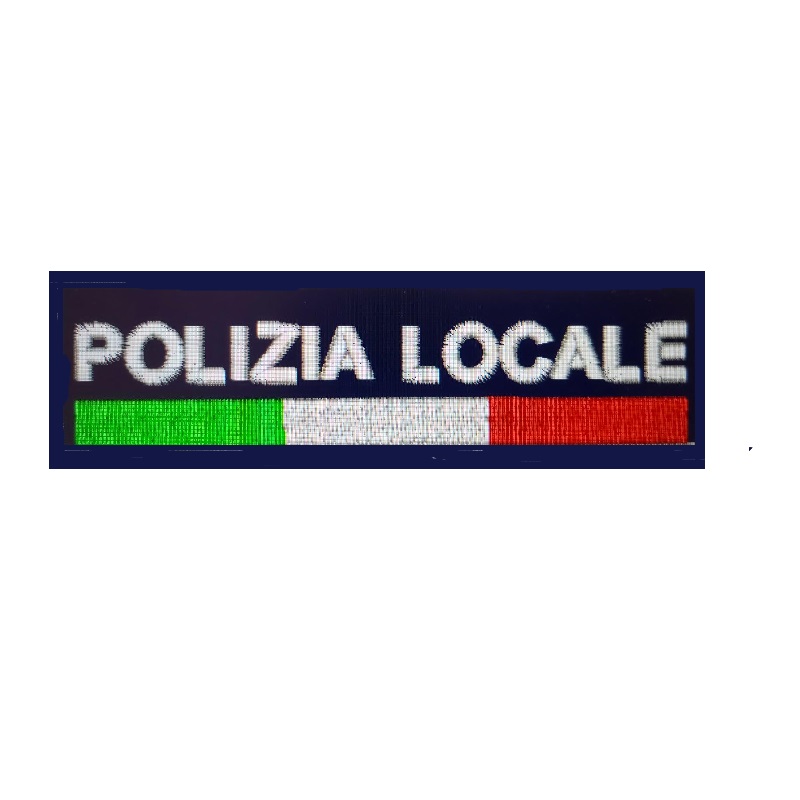 Bandiera Italiana tricolore patch con velcro 12 x 3 cm - Patch e Toppe  Polizia Locale - Divisa Militare