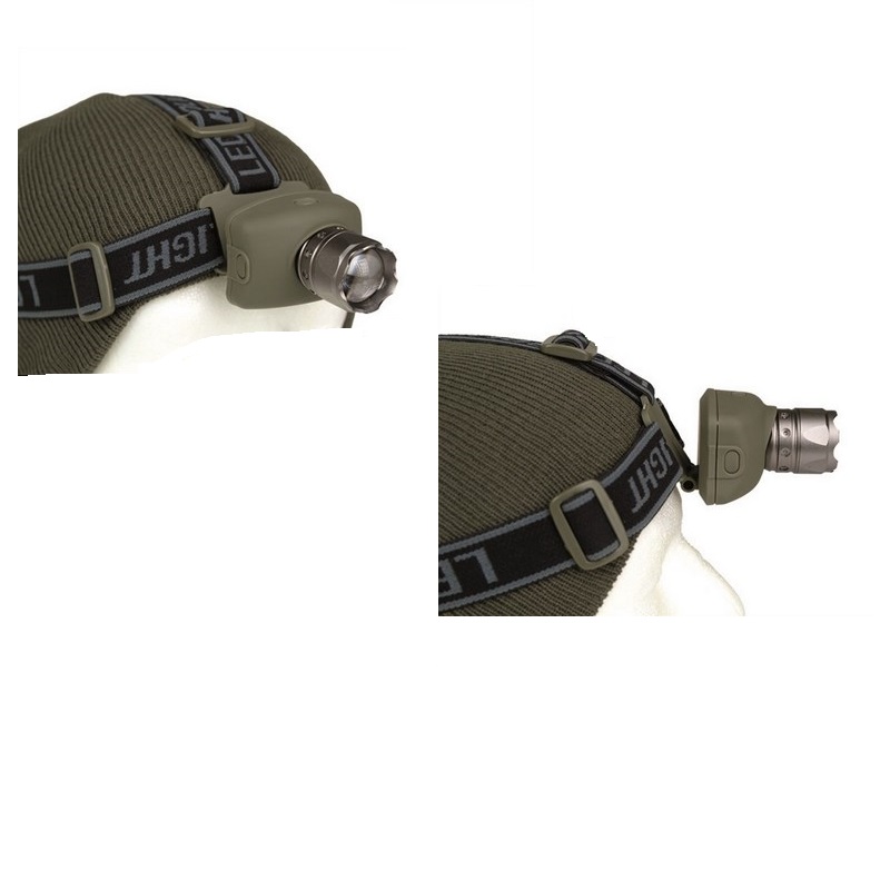 Lampada/torcia da testa e da casco con zoom - Lampade - Divisa Militare
