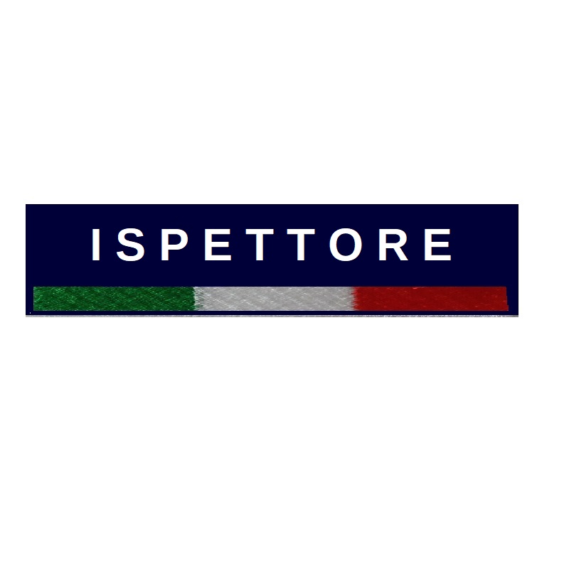 Ispettore di polizia locale Emilia Romagna grado velcro polo cm 7 x 5