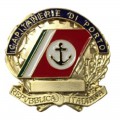 Placca oro Capitaneria di Porto Guardia Costiera per marescialli e ufficiali