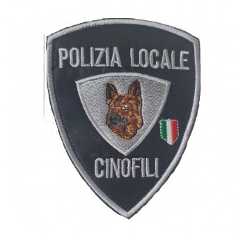 Patch toppa con velcro Polizia Locale cinofila Emilia Romagna servizio cinofilo Divisa Militare