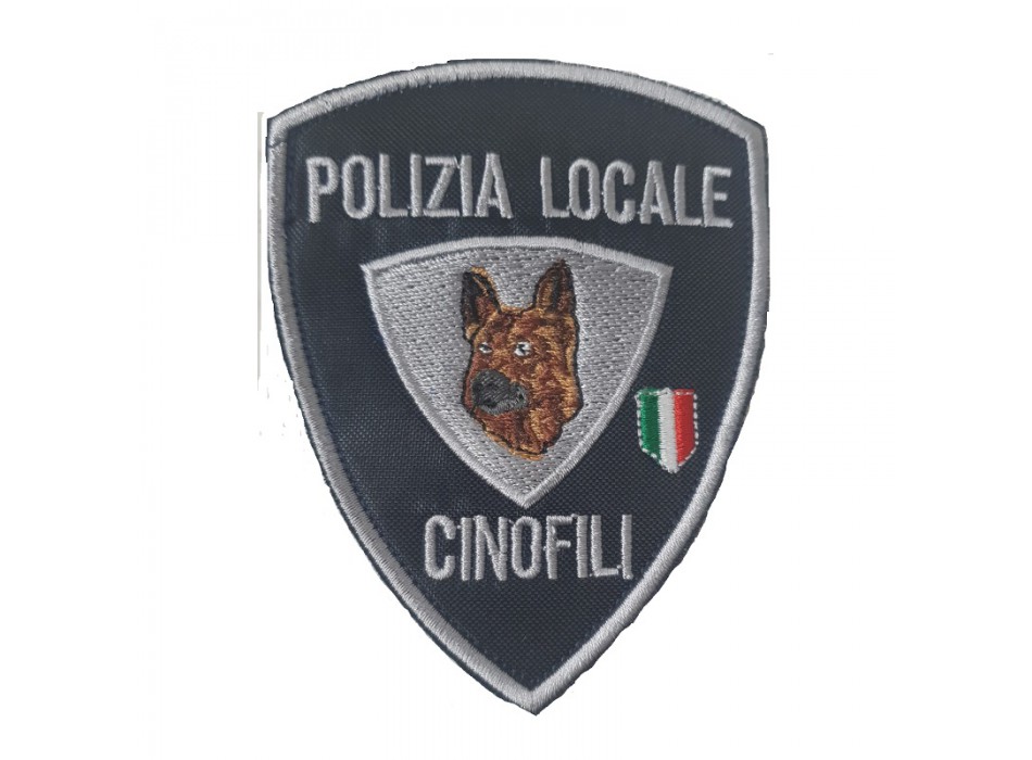 Patch toppa con velcro Polizia Locale cinofila Emilia Romagna servizio cinofilo Divisa Militare