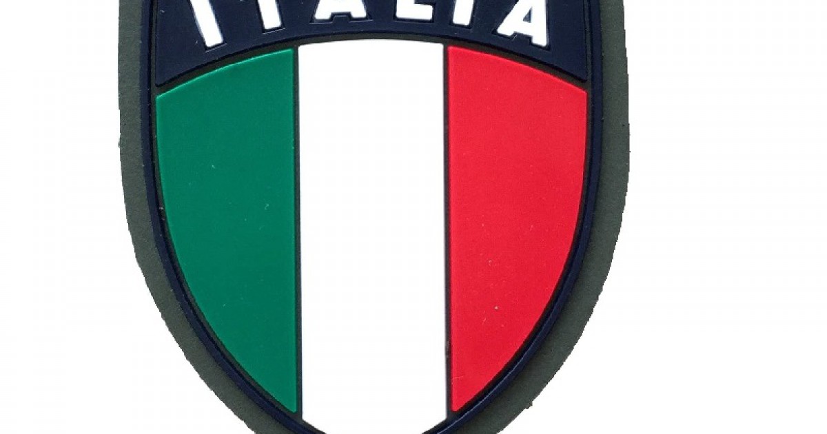 Scudetto Italia verde gommato con velcro - Italia, Estere e Missioni - Divisa  Militare