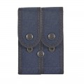 Porta caricatore doppio a due posti in cordura blu