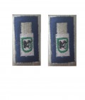 Alamari ricamati con velcro camicia/polo polizia locale Marche picchio