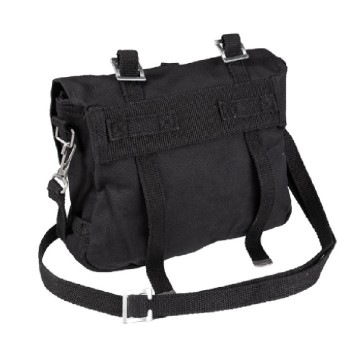 Borsa tascapane nera cotone Divisa Militare