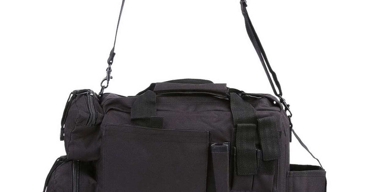 Ra sport Borsa tattica militare in nylon nero con borsetta 24 ore interna :  : Sport e tempo libero