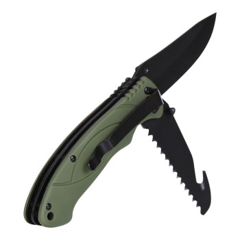 Coltello bushcraft con lama per legno verde Divisa Militare