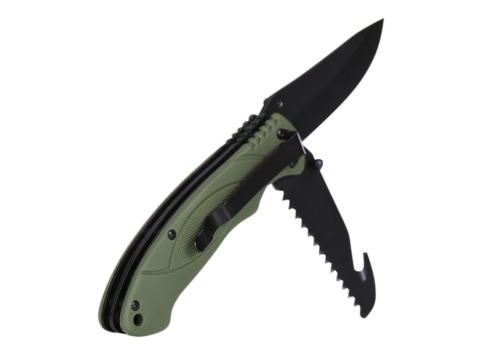 Coltello bushcraft con lama per legno verde Divisa Militare