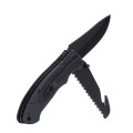 Coltello bushcraft con lama per legno nero