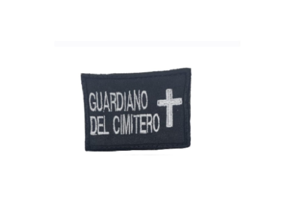 Distintivo patch velcro per polo Guardiano del cimitero Divisa Militare