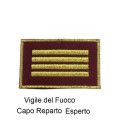 Distintivo qualifica Vigili del Fuoco VVF Capo Reparto Esperto grado