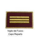 Distintivo qualifica Vigili del Fuoco VVF Capo Reparto grado