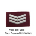 Distintivo qualifica Vigili del Fuoco VVF Coordinatore grado