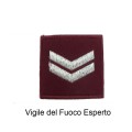 Distintivo qualifica Vigili del Fuoco VVF Esperto grado quadrato