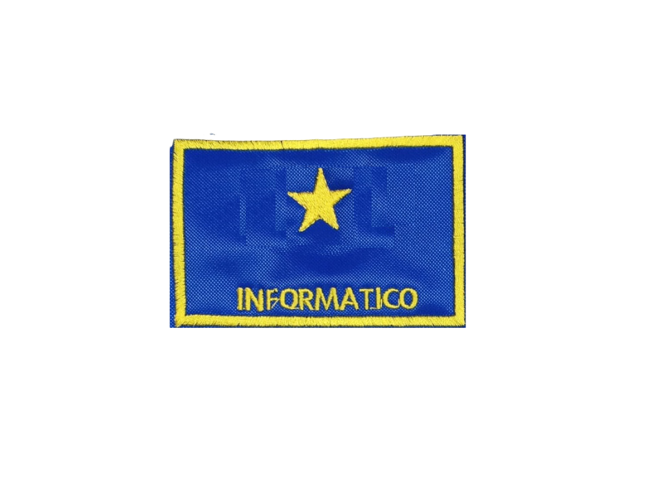 Distintivo qualifica Vigili del Fuoco VVF Informatico una stella Divisa Militare