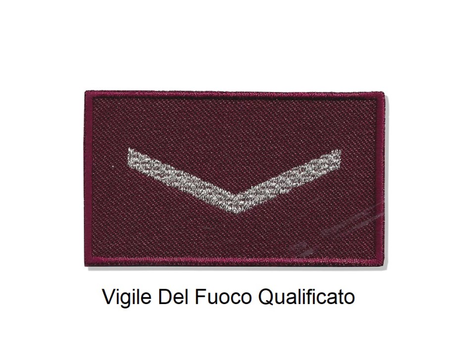 Distintivo qualifica Vigili del Fuoco VVF Permanente Qualificato grado Divisa Militare