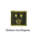 Distintivo qualifica Vigili del Fuoco VVF Vigile Del Fuoco Direttore Vice Dirigente grado quadrato