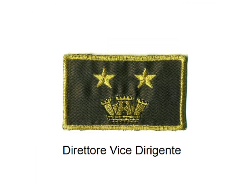 Distintivo qualifica Vigili del Fuoco VVF Vigile Del Fuoco Direttore Vice Dirigentegrado Divisa Militare