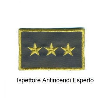 Distintivo qualifica Vigili del Fuoco VVF Vigile Del Fuoco ispettore antincendi esperto grado Divisa Militare