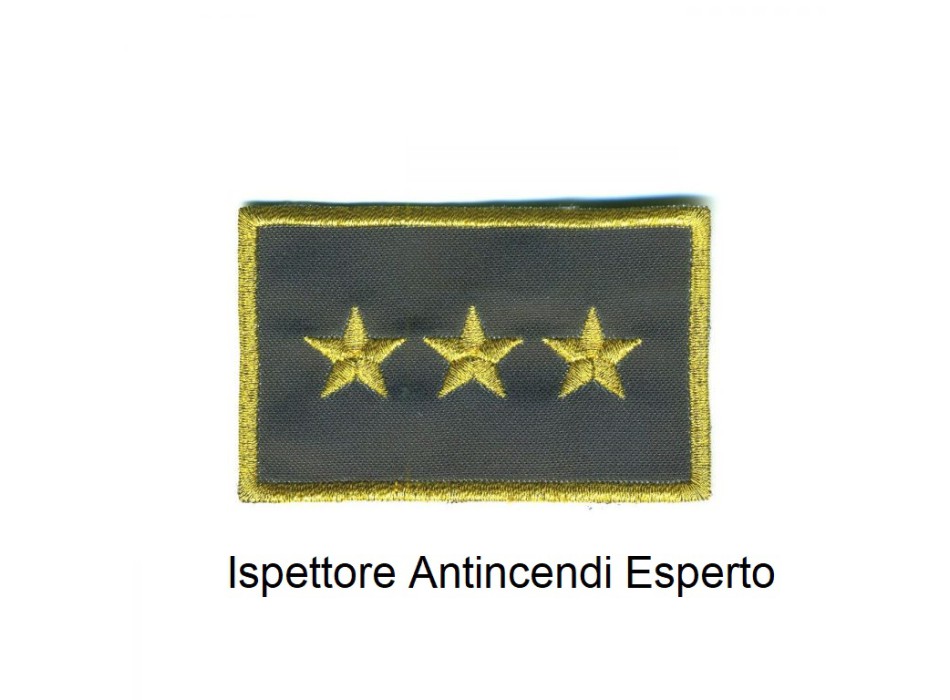 Distintivo qualifica Vigili del Fuoco VVF Vigile Del Fuoco ispettore antincendi esperto grado Divisa Militare