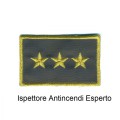 Distintivo qualifica Vigili del Fuoco VVF Vigile Del Fuoco ispettore antincendi esperto grado