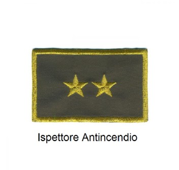 Distintivo qualifica Vigili del Fuoco VVF Vigile Del Fuoco ispettore antincendi grado Divisa Militare