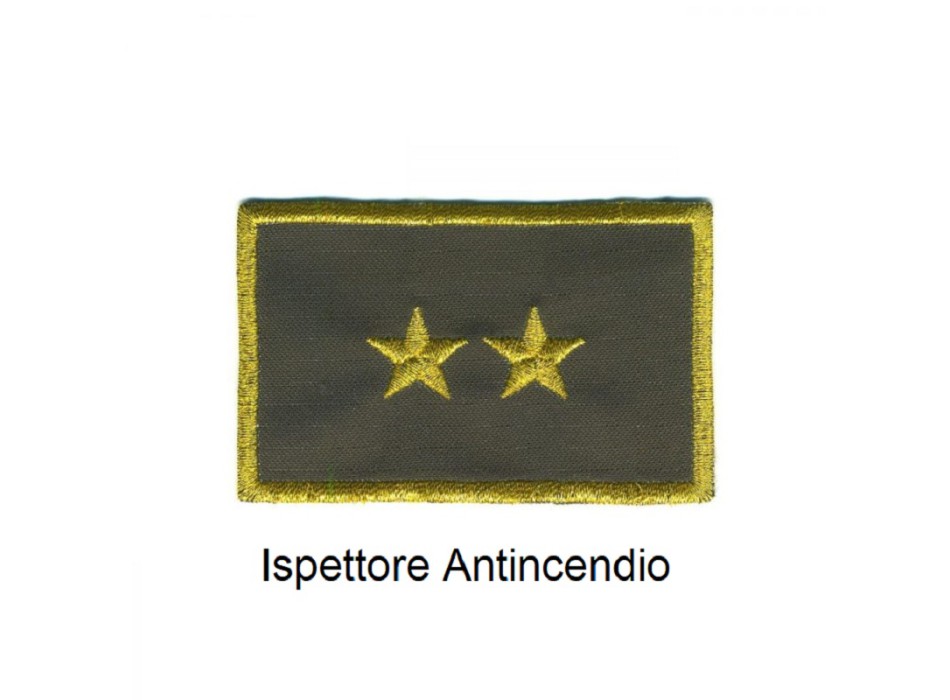 Distintivo qualifica Vigili del Fuoco VVF Vigile Del Fuoco ispettore antincendi grado Divisa Militare