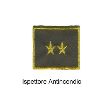 Distintivo qualifica Vigili del Fuoco VVF Vigile Del Fuoco ispettore antincendi grado quadrato Divisa Militare