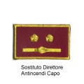 Distintivo qualifica Vigili del Fuoco VVF Vigile Del Fuoco Sostituto Direttore Antincendi Capo grado