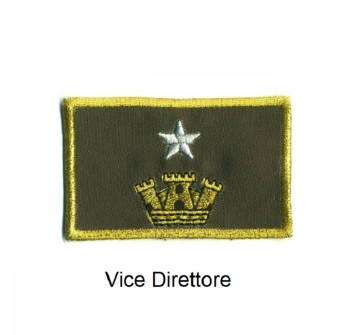 Distintivo qualifica Vigili del Fuoco VVF Vigile Del Fuoco Vice Direttore grado Divisa Militare