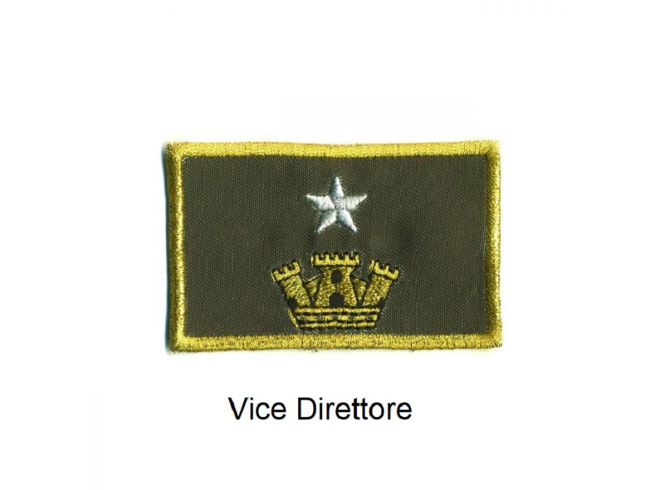 Distintivo qualifica Vigili del Fuoco VVF Vigile Del Fuoco Vice Direttore grado Divisa Militare