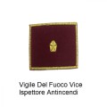 Distintivo qualifica Vigili del Fuoco VVF Vigile Del Fuoco Vice Ispettore Antincendi grado