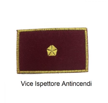 Distintivo qualifica Vigili del Fuoco VVF Vigile Del Fuoco Vice Ispettore Antincendi grado Divisa Militare