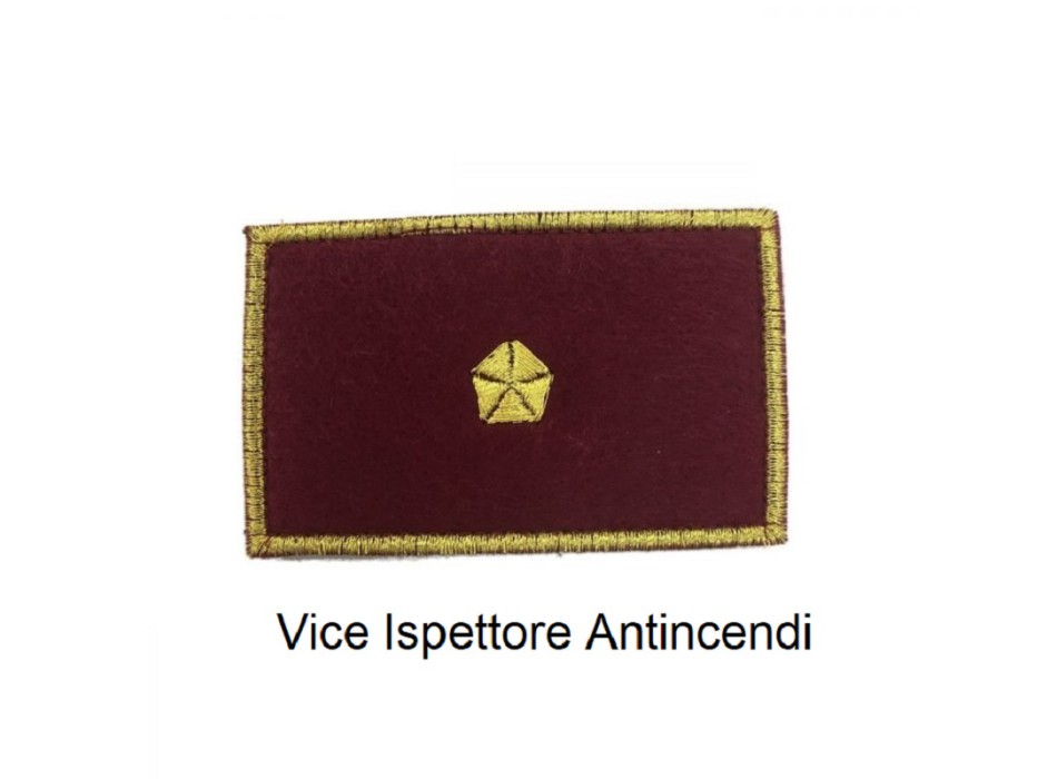 Distintivo qualifica Vigili del Fuoco VVF Vigile Del Fuoco Vice Ispettore Antincendi grado Divisa Militare