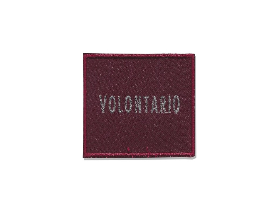 Distintivo qualifica Vigili del Fuoco VVF Volontario grado quadrato Divisa Militare