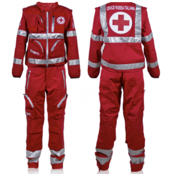 Divisa Croce Rossa ecnica CRI elastica giubbino pantaloni  Divisa Militare