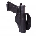 Fondina glock 17 estrazione rapida polimero con paddle