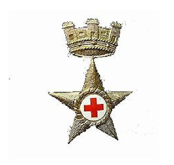 Fregio tesa sanità Croce Rossa Corpo Militare per truppa Divisa Militare
