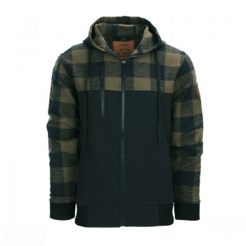 Giacca softshell lumbershell impermeabile per outdoor verde od Divisa Militare