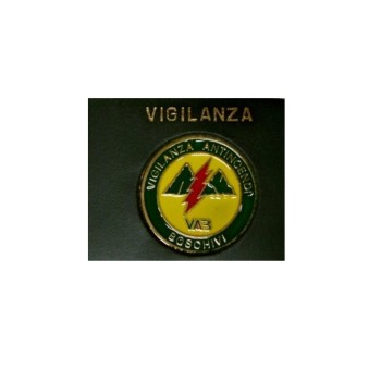 Inserto con placca vab vigilanza ambientale boschiva v.a.b. Divisa Militare