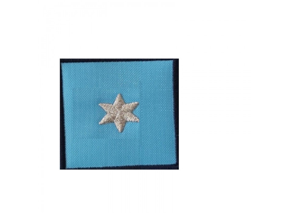 Ispettore di polizia locale Emilia Romagna grado velcro polo cm 4x4 Divisa Militare