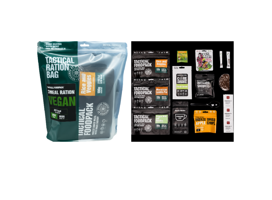 Kit alimentare un giorno vegano tactical foodpack Divisa Militare