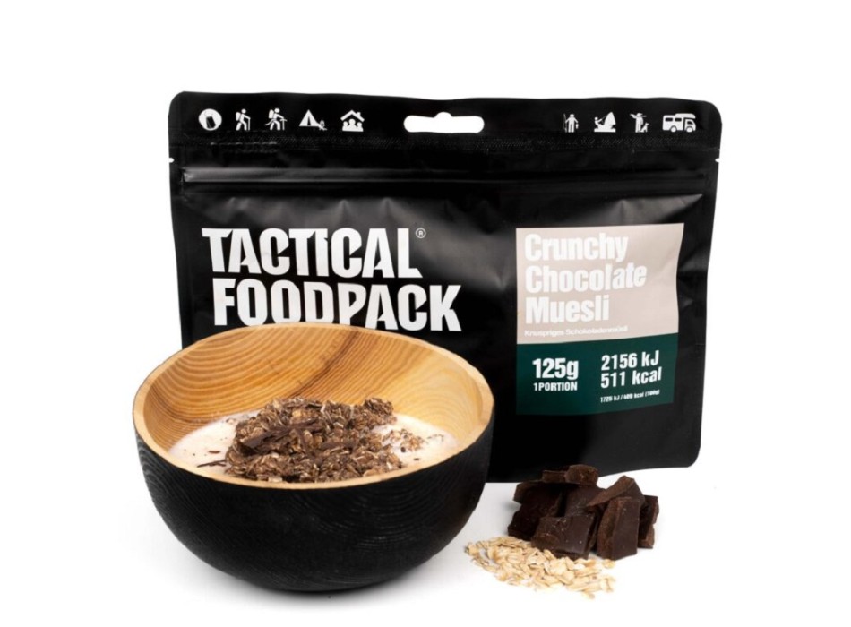 Muesli Croccante Al Cioccolato 125g tactical foodpack Divisa Militare