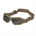 Occhiali da sole commando goggles air pro con laccio verde, lente scura