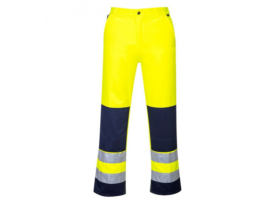 Pantalone in poli cotone giallo/blu alta vibilità protezione civile Divisa Militare