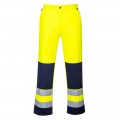 Pantalone in poli cotone giallo/blu alta vibilità protezione civile