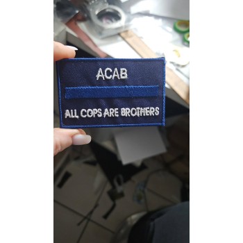 Patch acab all cops are brothers the thin blue line Divisa Militare