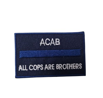 Patch acab all cops are brothers the thin blue line Divisa Militare