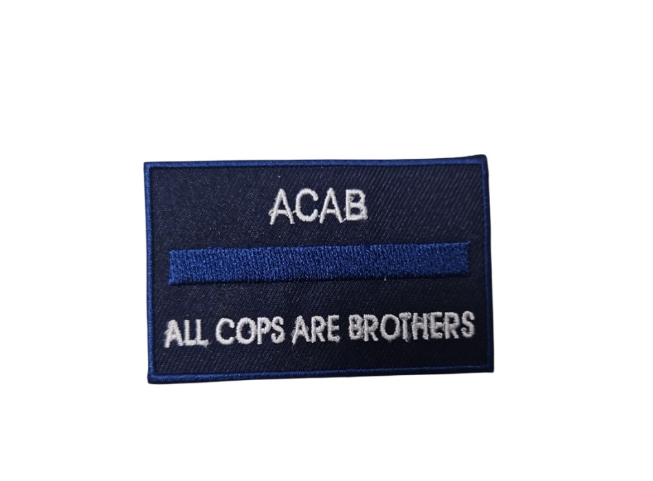 Patch acab all cops are brothers the thin blue line Divisa Militare